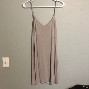 Taupe slip dress